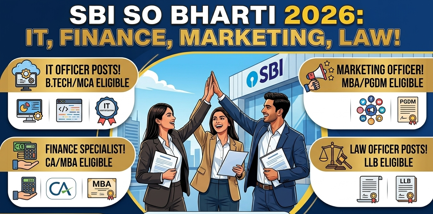 SBI SO Recruitment 2026 Apply Online for 1500+ Specialist Officer Posts, Salary, Syllabus