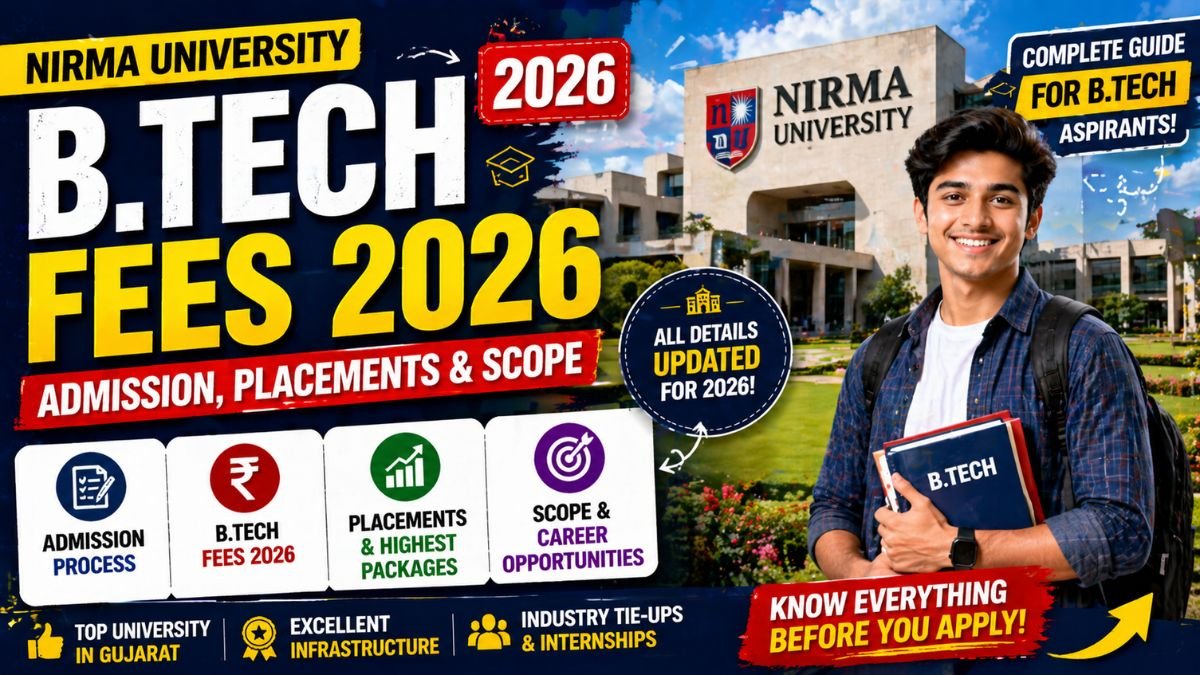 nirma university b.tech fees